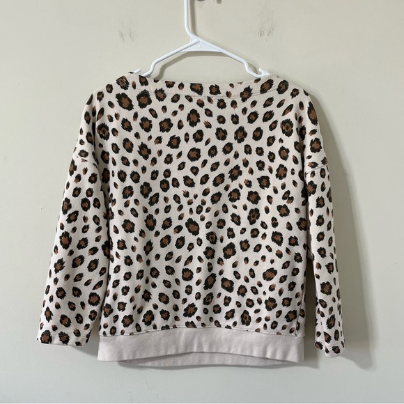 J. Crew Animal Print Wide Neck Lightweight Pullover Sweater Size Medium - Picture 5 of 10